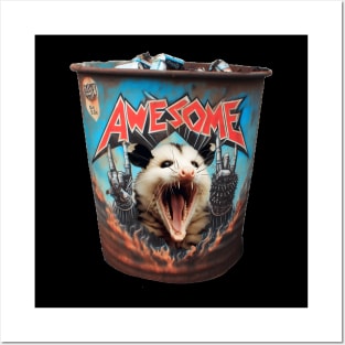 Awesome possum garbage can Posters and Art